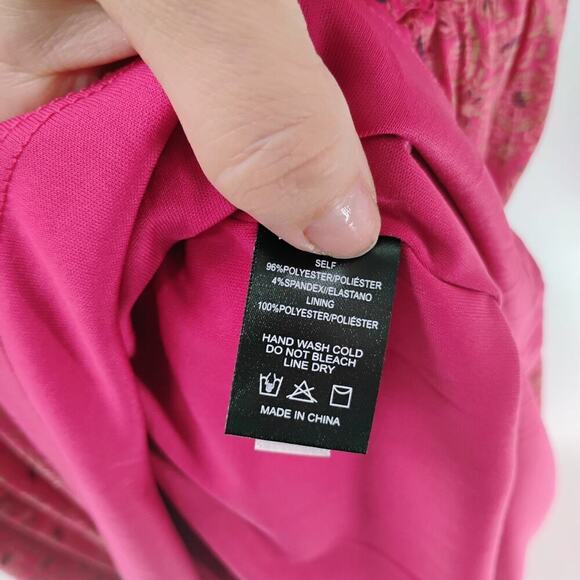 Evereve Women's Elena Short Sleeve Floral V Neck Midi Dress Sz Xs - Picture 14 of 14